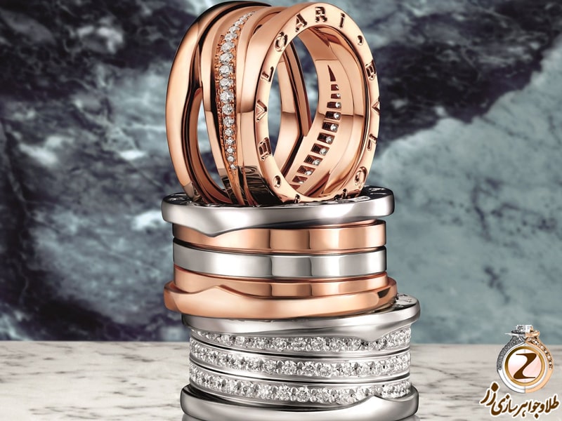انگشتر بولگاری طلا و جواهر قابل سفارش با بالاترین کیفیت در سایت زر