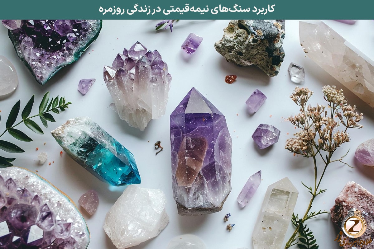 سنگ‌های قیمتی و نیمه‌قیمتی: کاربرد سنگ‌های نیمه‌قیمتی در زندگی روزمره - سایت نیوز زر