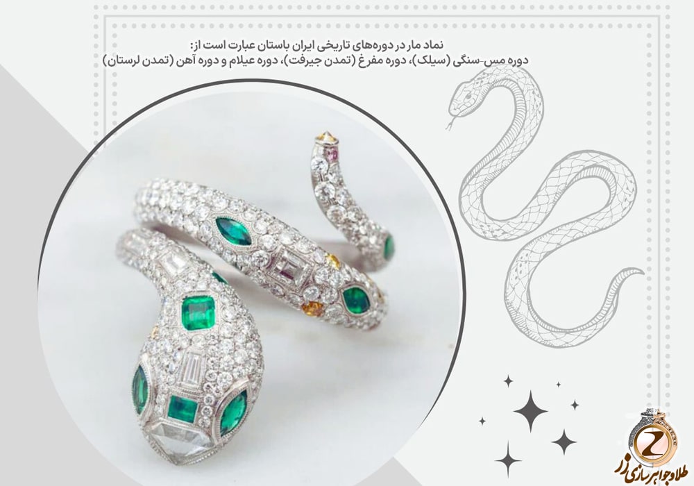 خرید و قیمت انگشتر طرح طلا مدل مار - انگشتر مار نماد چیست - نیوز زر