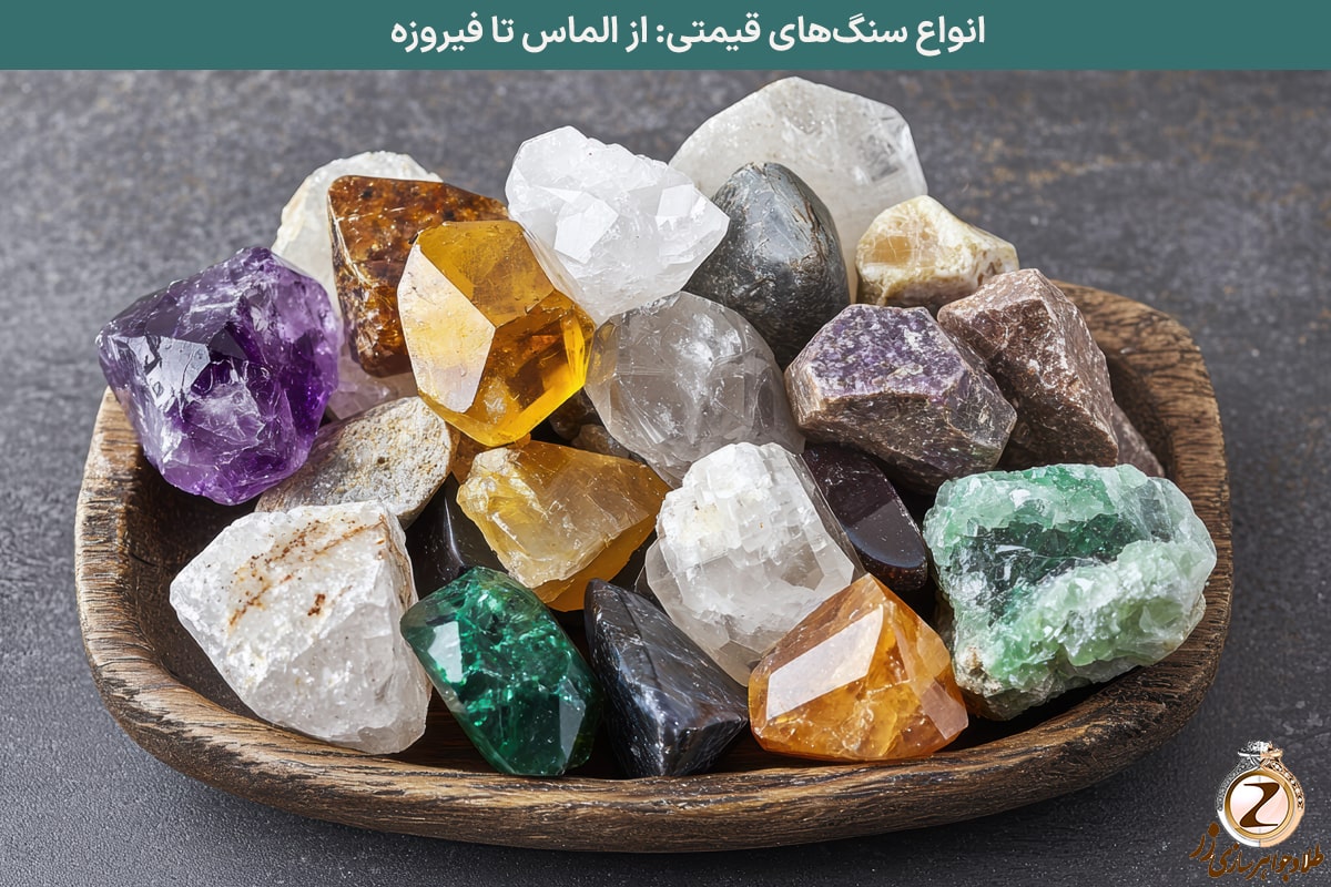 انواع سنگ‌های قیمتی: از الماس تا فیروزه - سایت نیوز زر
