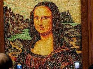 گرانترین تابلوی مونالیزا با 100,000 قیراط طلا